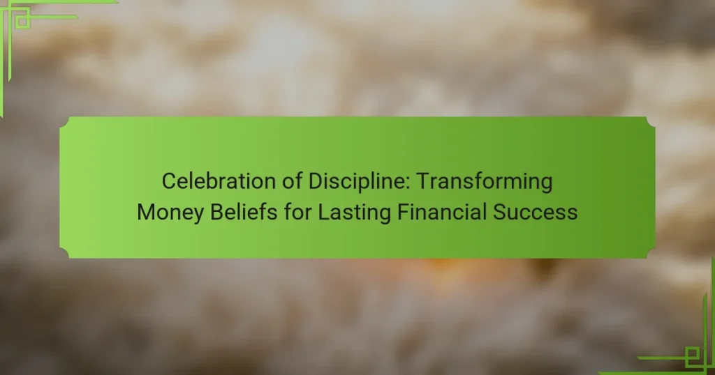 Celebration of Discipline: Transforming Money Beliefs for Lasting Financial Success