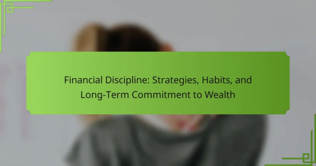 Financial Discipline: Strategies, Habits, and Long-Term Commitment to Wealth