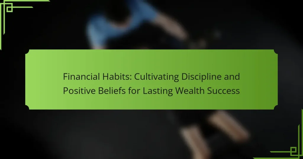 Financial Habits: Cultivating Discipline and Positive Beliefs for Lasting Wealth Success