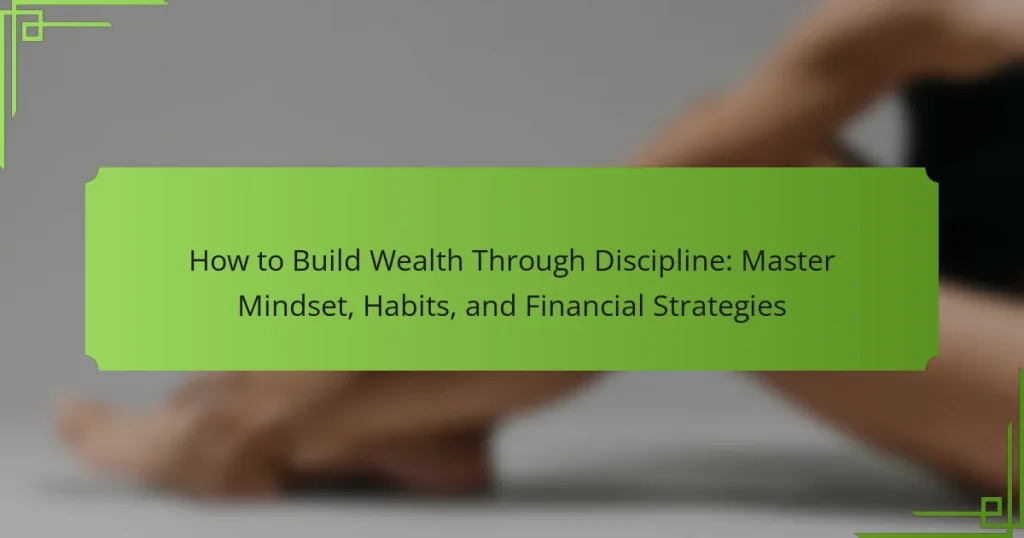 How to Build Wealth Through Discipline: Master Mindset, Habits, and Financial Strategies
