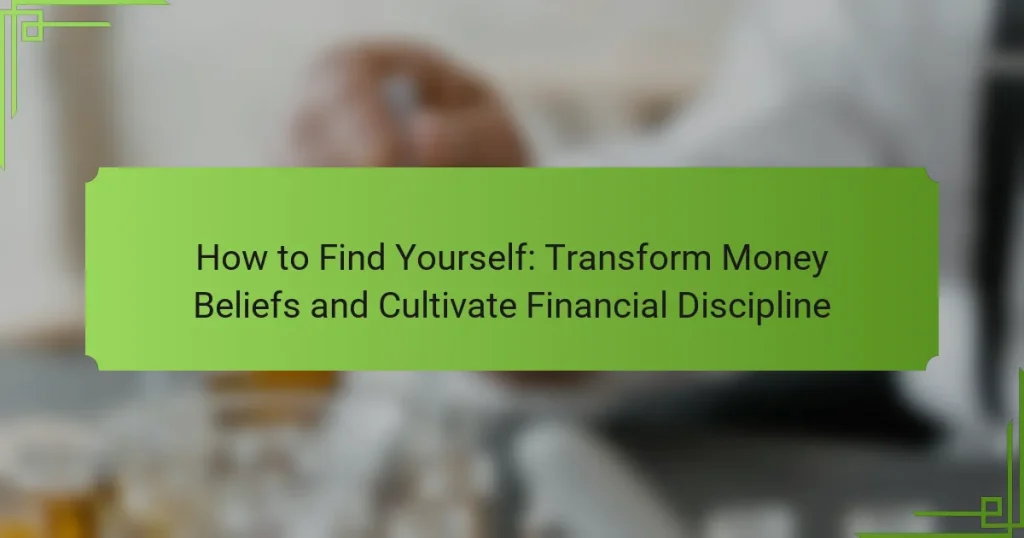 How to Find Yourself: Transform Money Beliefs and Cultivate Financial Discipline
