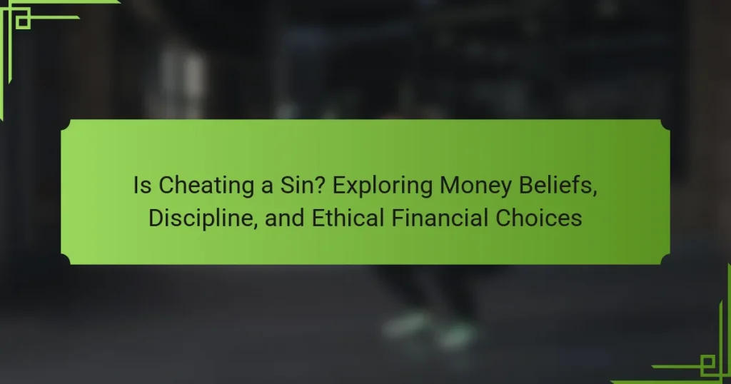 Is Cheating a Sin? Exploring Money Beliefs, Discipline, and Ethical Financial Choices
