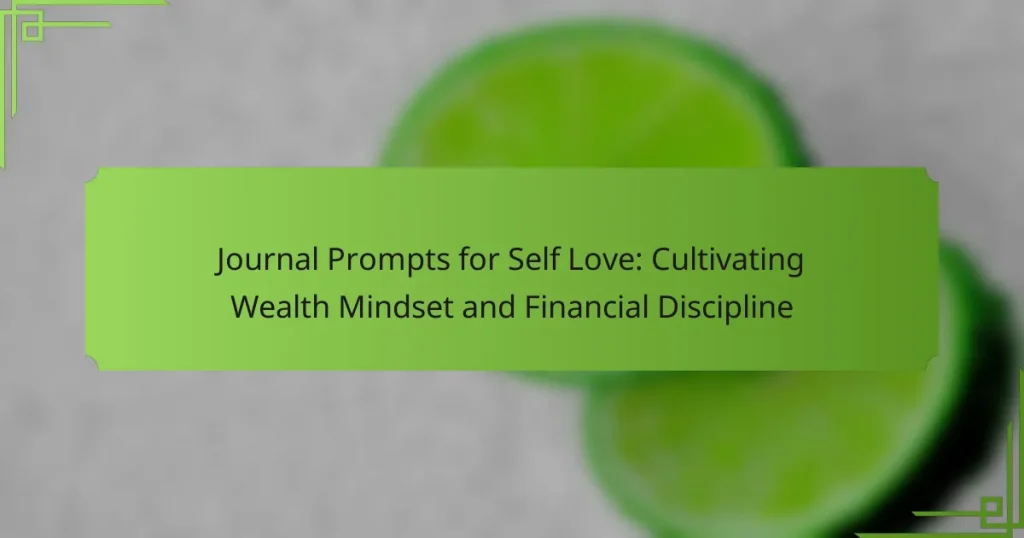 Journal Prompts for Self Love: Cultivating Wealth Mindset and Financial Discipline