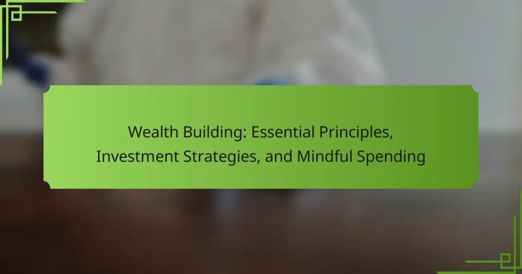 Wealth Building: Essential Principles, Investment Strategies, and Mindful Spending