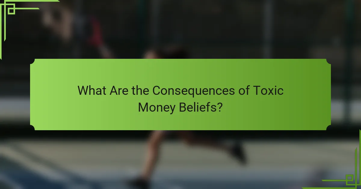 What Are the Consequences of Toxic Money Beliefs?